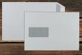 [27056] Versandtschen mit Fenster B5 176x250 mm Selbstklebend weiß 90 g/qm